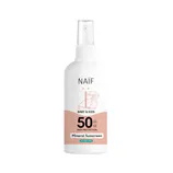 NAIF Ochranný sprej na opalování SPF 50 bez parfemace pro děti a miminka   100 ml