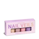 LONDONTOWN Set miniatur zpevňujících tónovaných laků Nail Veil   4 x 7 ml