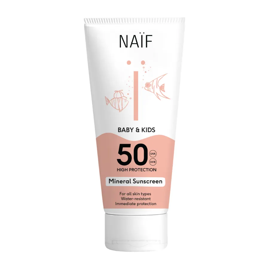 NAIF Ochranný krém na opalování SPF 50 pro děti a miminka