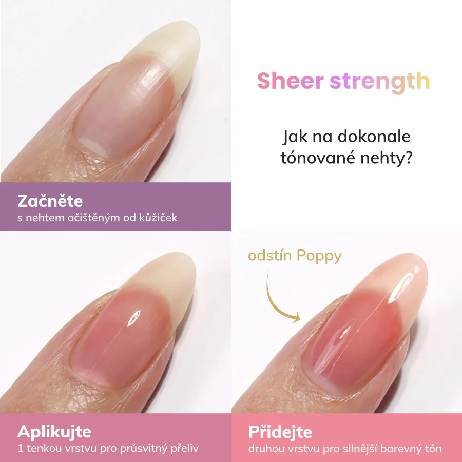 LONDONTOWN kur Sheer Strength Nail Blush Concord zpevňující lak na nehty