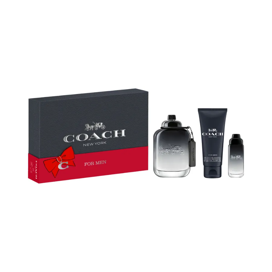 COACH For Men dárkový set s toaletní vodou a sprchovým gelem pro muže