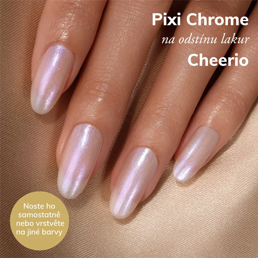 LONDONTOWN lakur Pixi Chrome Glaze Topper lak na nehty