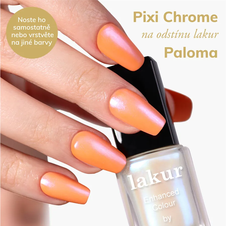 LONDONTOWN lakur Pixi Chrome Glaze Topper lak na nehty